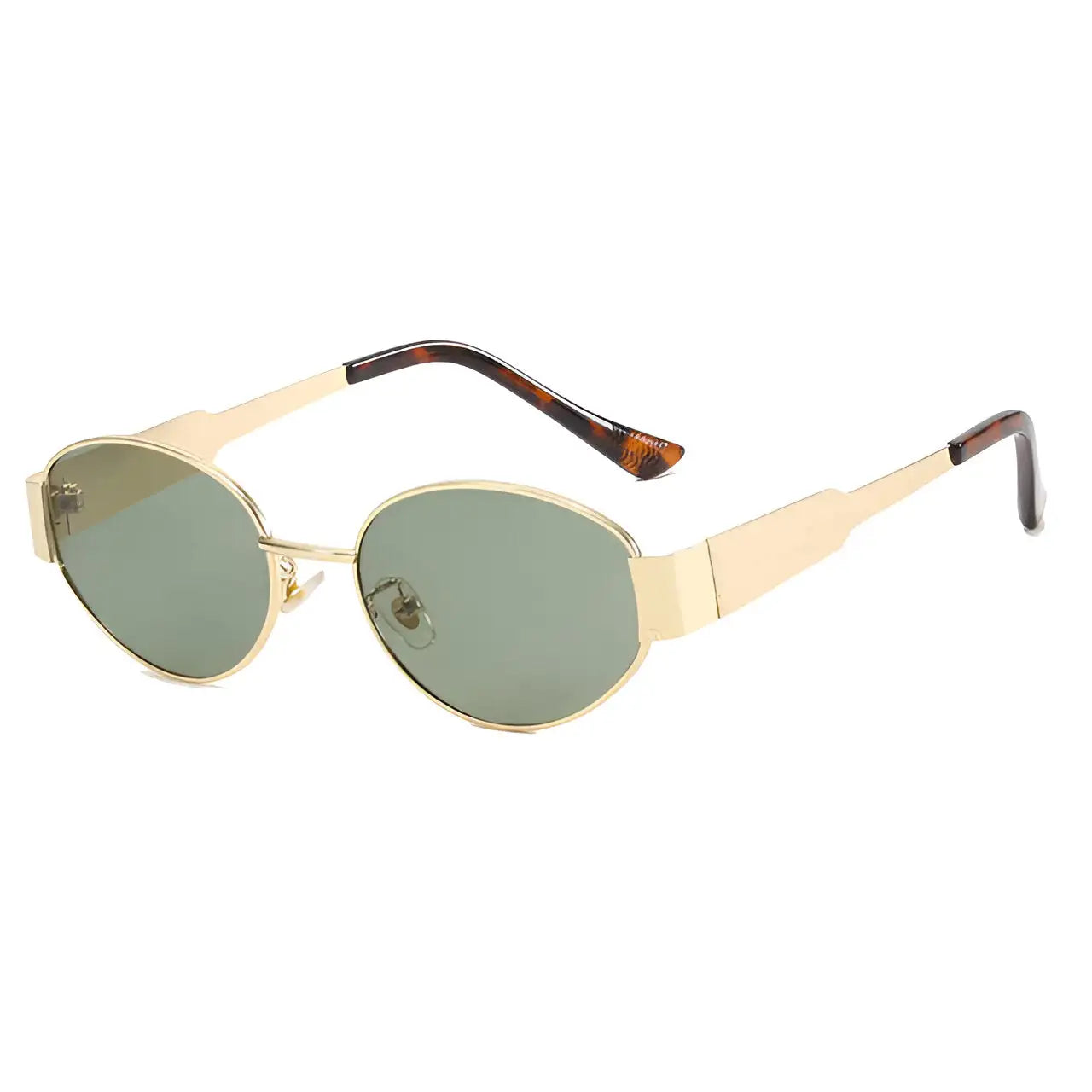 Oval metal sunglasses