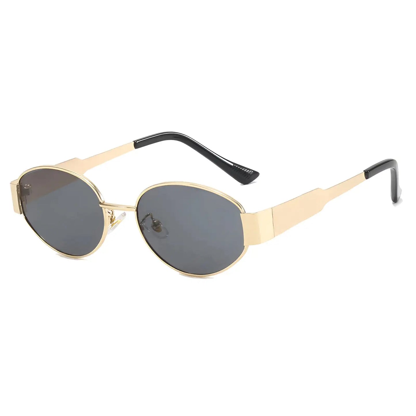 Oval metal sunglasses