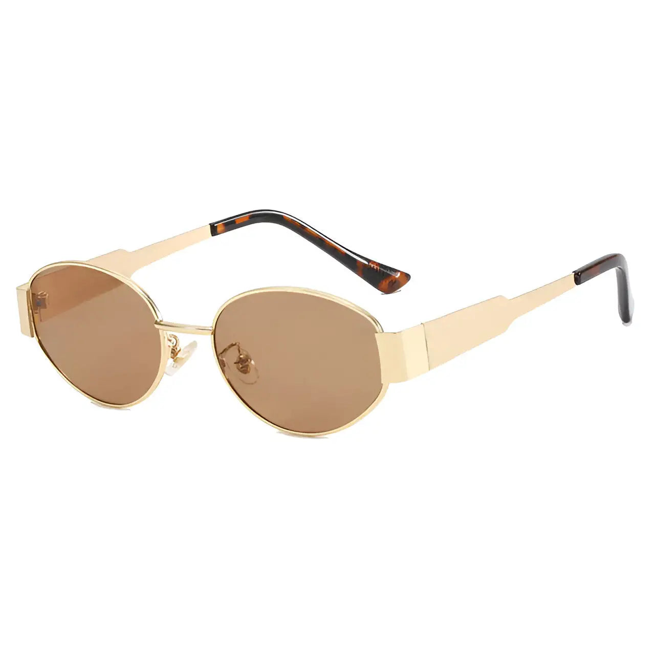 Oval metal sunglasses